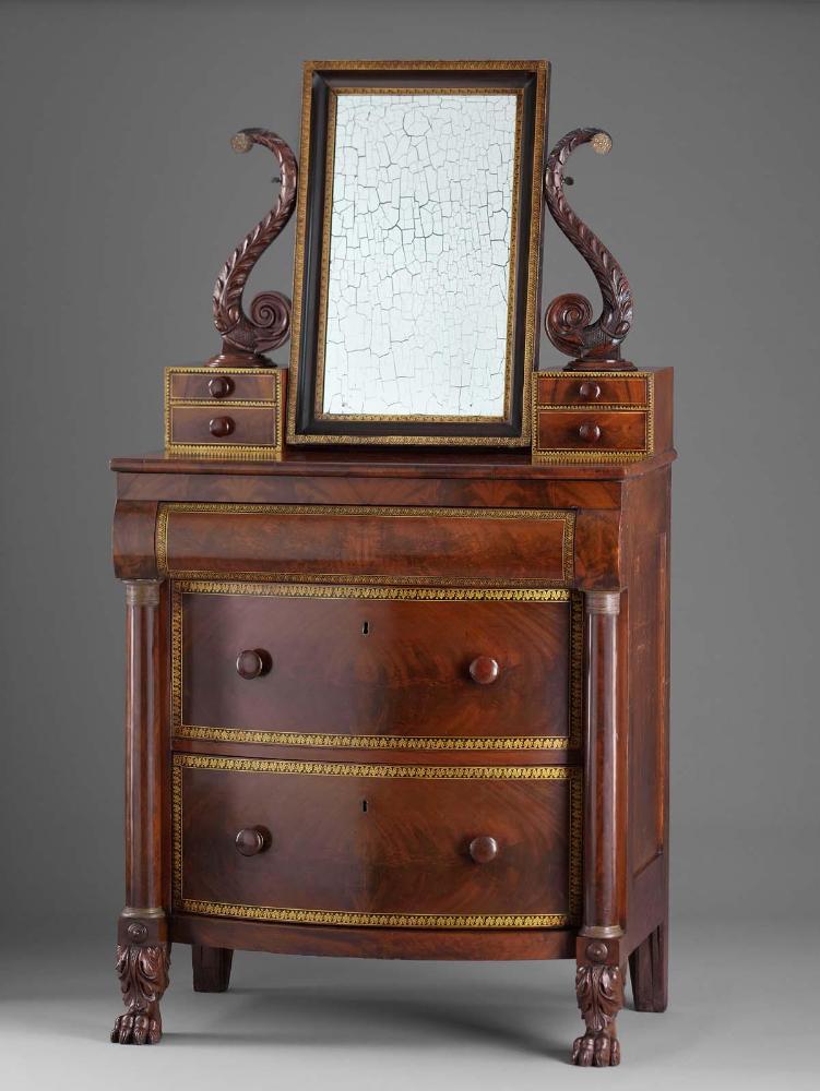 Dressing bureau and mirror