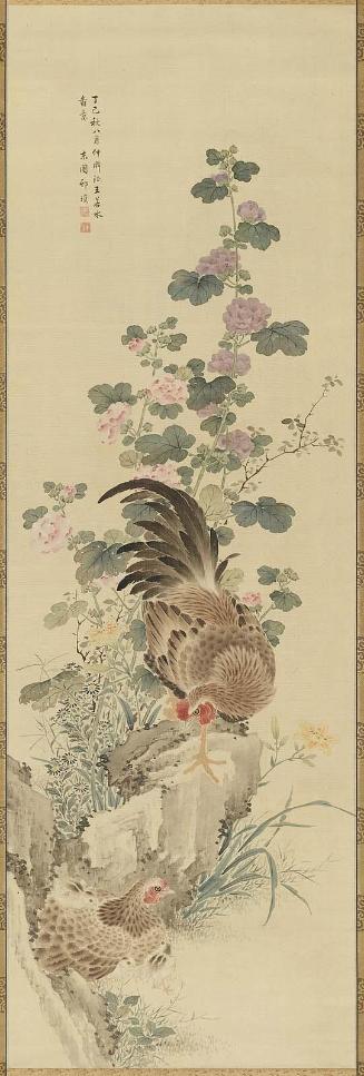 Fowl and Various Flowers