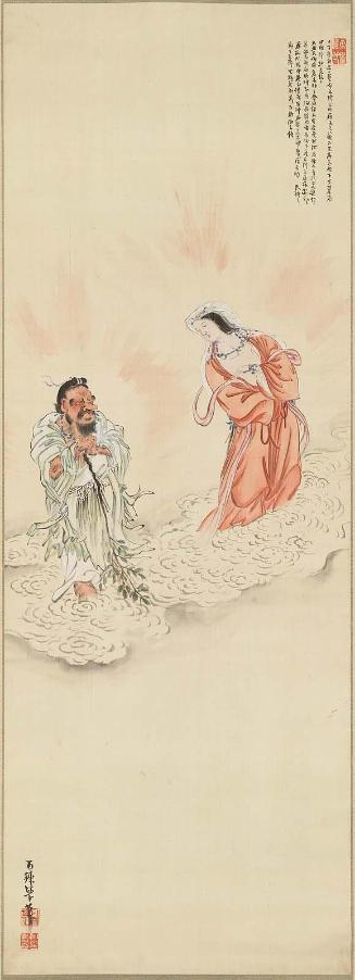 The Gods Amenouzume no mikoto and Saratahiko no mikoto