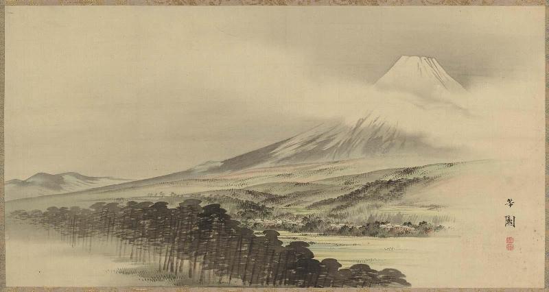 Mount Fuji on the Road to Hara Station