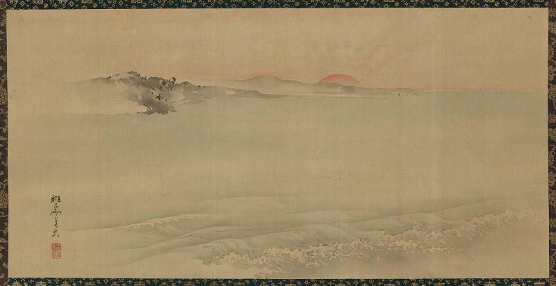 Seascape and Rising Sun