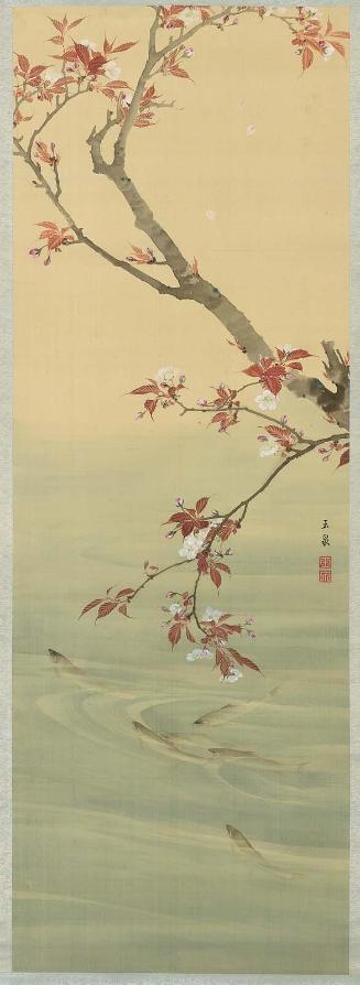 Trout Under a Branch of Cherry