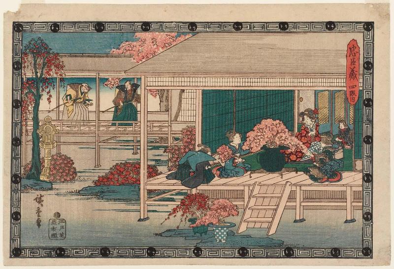 Act IV (Yondanme), from the series The Storehouse of Loyal Retainers (Chûshingura)