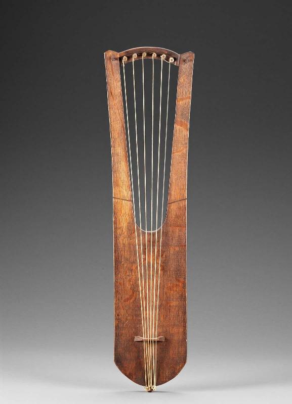 Lyre (rotte, after 5th to 7th-century German type)