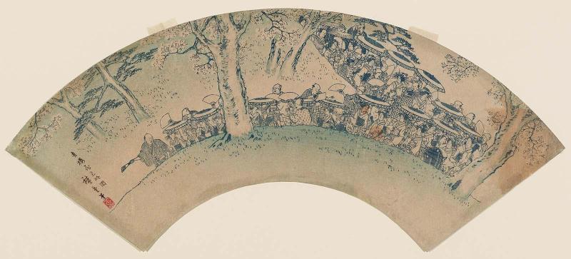 Sketch of a Flower-viewing Party from the Pleasure Quarters (Seirô hanami ryakuzu)