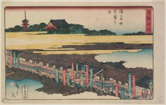 Prosperity in Saruwaka-machi (Saruwaka-machi han'ei no zu), from the series Famous Places in the Eastern Capital (Tôto meisho)