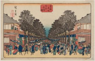New Year Visits in the Yoshiwara (Yoshiwara nenrei no zu), from the series Famous Places in the Eastern Capital (Tôto meisho)