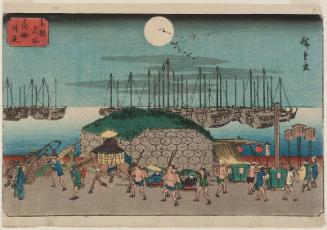 Moonlit Evening at Takanawa (Takanawa tsukiyo), from the series Famous Places in the Eastern Capital (Tôto meisho)
