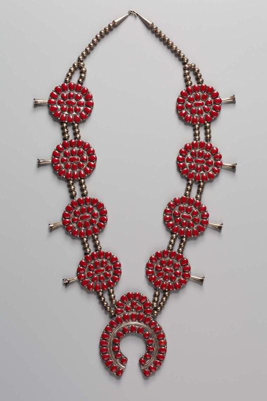 Large squash blossom necklace