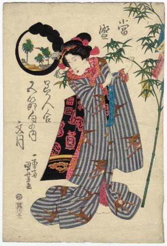 The Seventh Month (Fumizuki): Tanabata Festival, from the series Comparison of Modern Beauties for the Five Festivals (Tôsei bijin awase gosekku no uchi)
