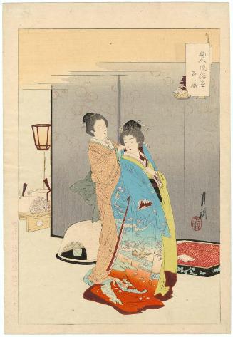 Bride (Hanayome), from the series An Assortment of Women's Customs (Fujin fûzoku zukushi)