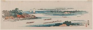 Mouth of the Naka River (Nakagawa-guchi no zu), from an untitled series of views of Edo