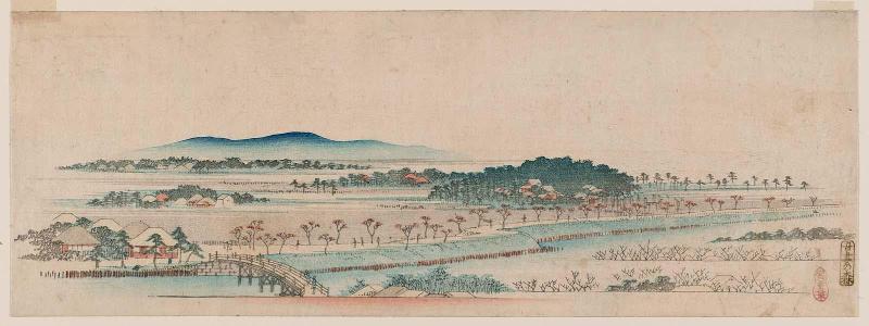 Azuma Grove (Azuma-no-mori), from an untitled series of views of Edo
