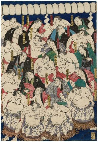 Assembly of Sumô Wrestlers of Great Japan (Dai Nihon sumô rikishi shû)