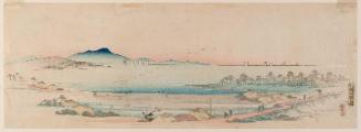 Salt Beach at Gyôtoku (Gyôtoku shiohama no zu), from an untitled series of views of Edo