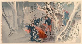 Bivouac near Liaoyang (Ryôyô fukin roei no zu)