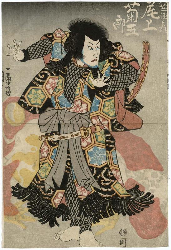 Actor Onoe Kikugorô III as Tenjiku Tokubei