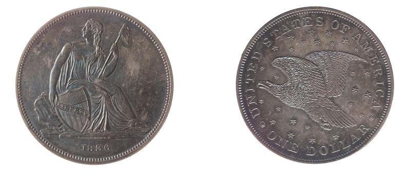 Liberty Seated type (flying eagle reverse)
