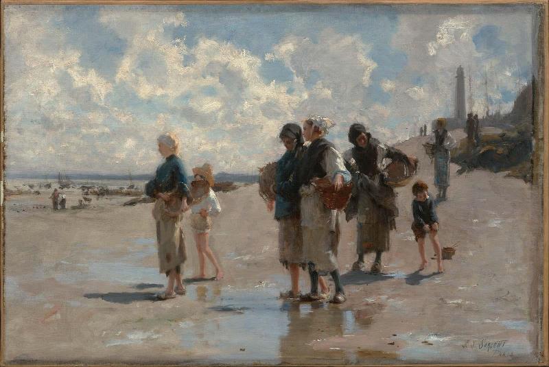Fishing for Oysters at Cancale