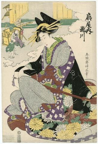 Takigawa of the Ôgiya, from an untitled series of courtesans