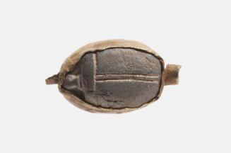 Scarab mounted in gold