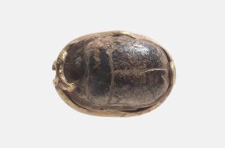 Scarab mounted in gold with prenomen of Thutmose (Tuthmosis) III