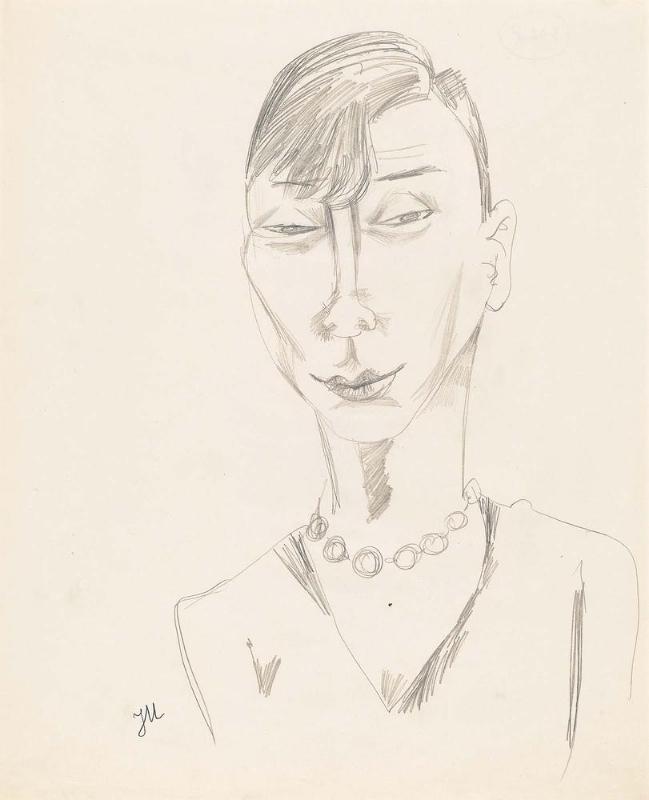 Bust-length Portrait of a Young Woman with a Pearl Necklace