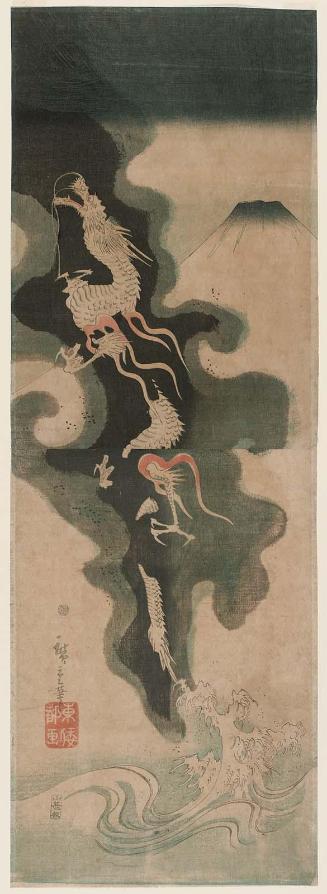 Ascending Dragon and Mount Fuji