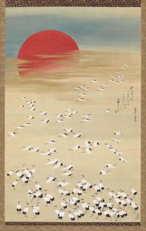 Thousand Cranes and Rising Sun