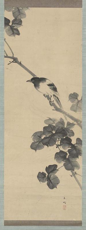 Magpie on a Mulberry Branch