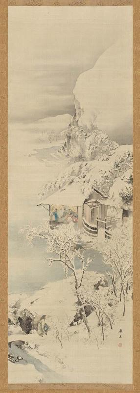 Legendary Figures in a Snowscape