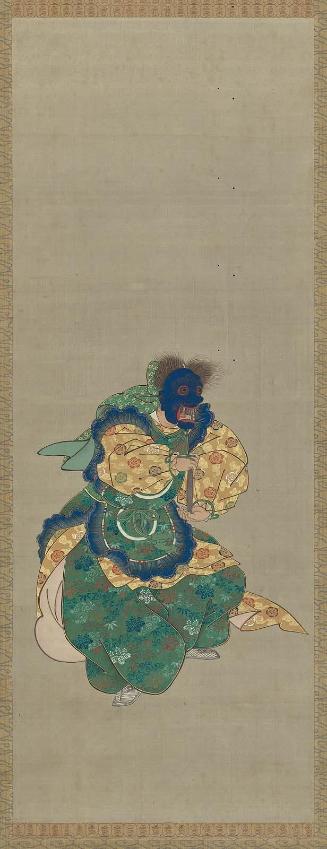Bugaku Dancer Wearing a Nasori Mask
