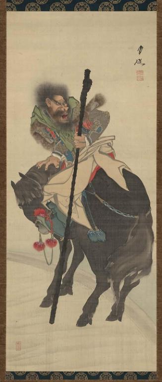 Zhang Fei (Chôhi) on the Zhangban Bridge