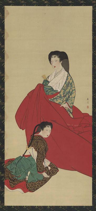 Court Woman and Attendant
