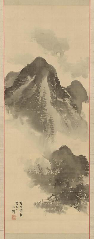 Landscape in the Evening Moonlight