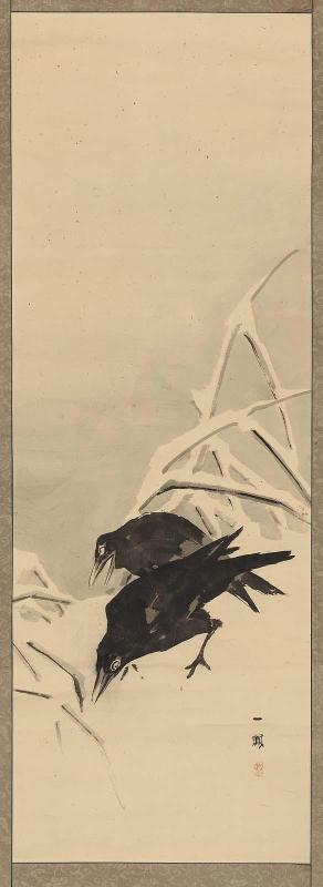 Crows In Snow