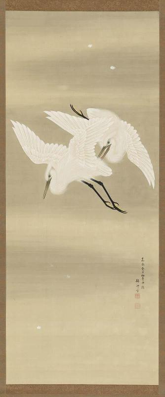 Egrets on the Wing