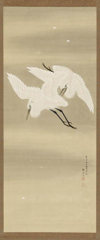 Egrets on the Wing