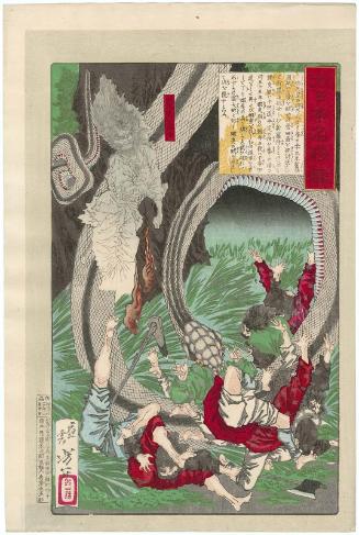 The Ghost of the Great General Tamichi (Daishôgun Tamichi no rei), from the series Mirror of Famous Generals of Great Japan (Dai nihon meishô kagami)