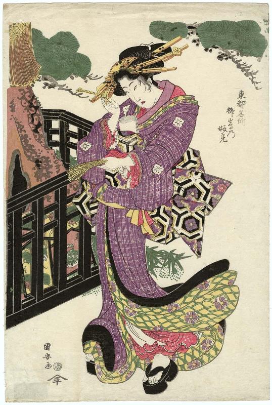 The Myôken Temple in Yanagishima (Yanagishima no Myôken), from the series Famous Places in the Eastern Capital (Tôto meisho)