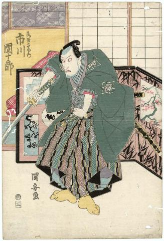 Actor Ichikawa Danjûrô VII as Tamiya Yoemon (=Tamiya iemon)