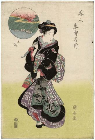 Mimeguri, from the series Beauties for Famous Places in the Eastern Capital (Bijin Tôto meisho)