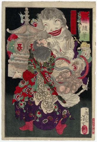 Chao Gai, the Pagoda-shifting Heavenly King (Takutô Tennô Chôgai) [a Suikoden hero], from the series Essays by Yoshitoshi (Ikkai zuihitsu)
