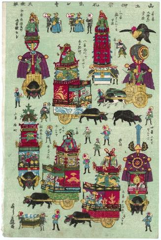 Collection of Floats for the Sannô Festival (Sannô gosairei dasnhi zukushi)