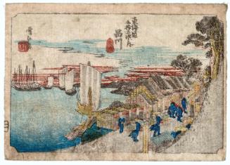 Shinagawa, from the series Fifty-three Stations of the Tôkaidô Road (Tôkaidô gojûsan tsugi no uchi)
