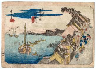 Kanagawa, from the series Fifty-three Stations of the Tôkaidô Road (Tôkaidô gojûsan tsugi no uchi)