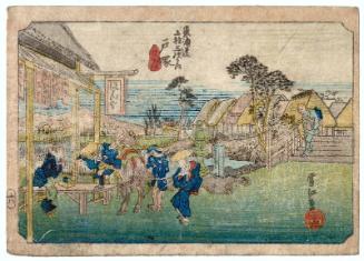 Totsuka, from the series Fifty-three Stations of the Tôkaidô Road (Tôkaidô gojûsan tsugi no uchi)