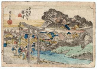 Fujisawa, from the series Fifty-three Stations of the Tôkaidô Road (Tôkaidô gojûsan tsugi no uchi)
