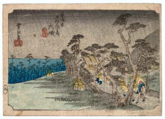 Ôiso, from the series Fifty-three Stations of the Tôkaidô Road (Tôkaidô gojûsan tsugi no uchi)