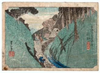 Okabe, from the series Fifty-three Stations of the Tôkaidô Road (Tôkaidô gojûsan tsugi no uchi)